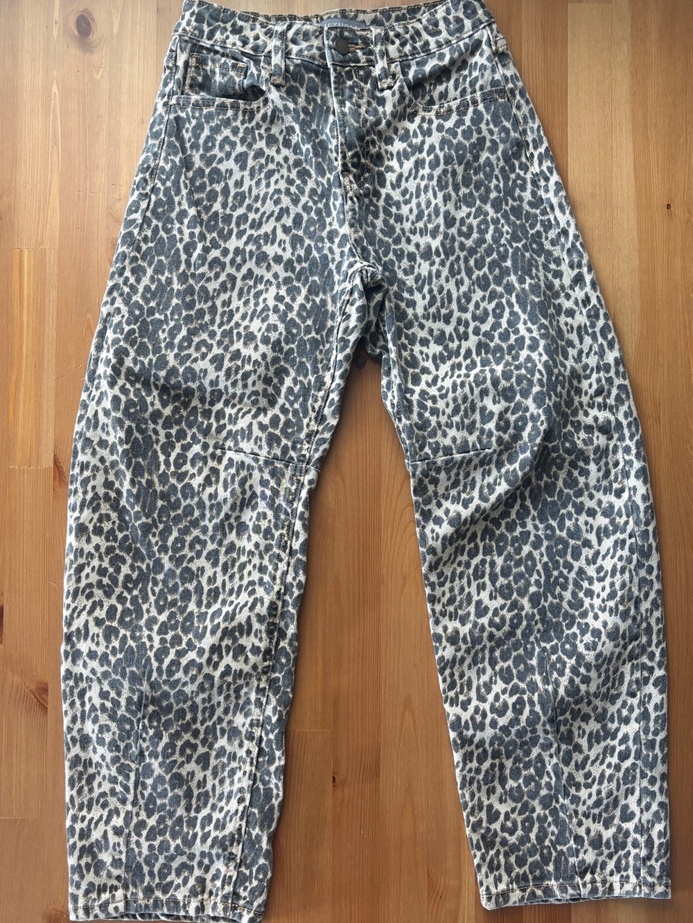 Girls Just USA Grey Leopard Print Kids Jeans